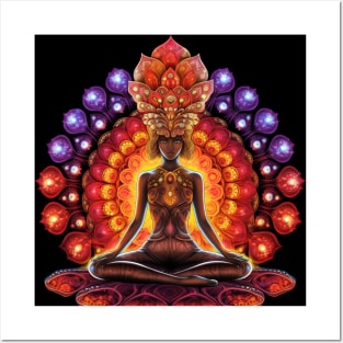 Meditation Chakra Mandala Pattern Posters and Art